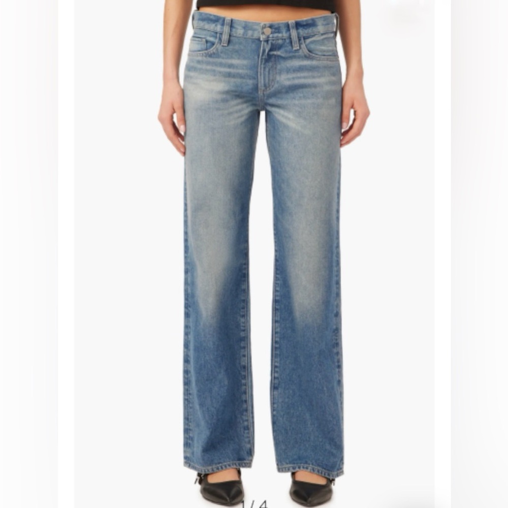 DL 1961 Drue Low Rise Wide Leg Jeans